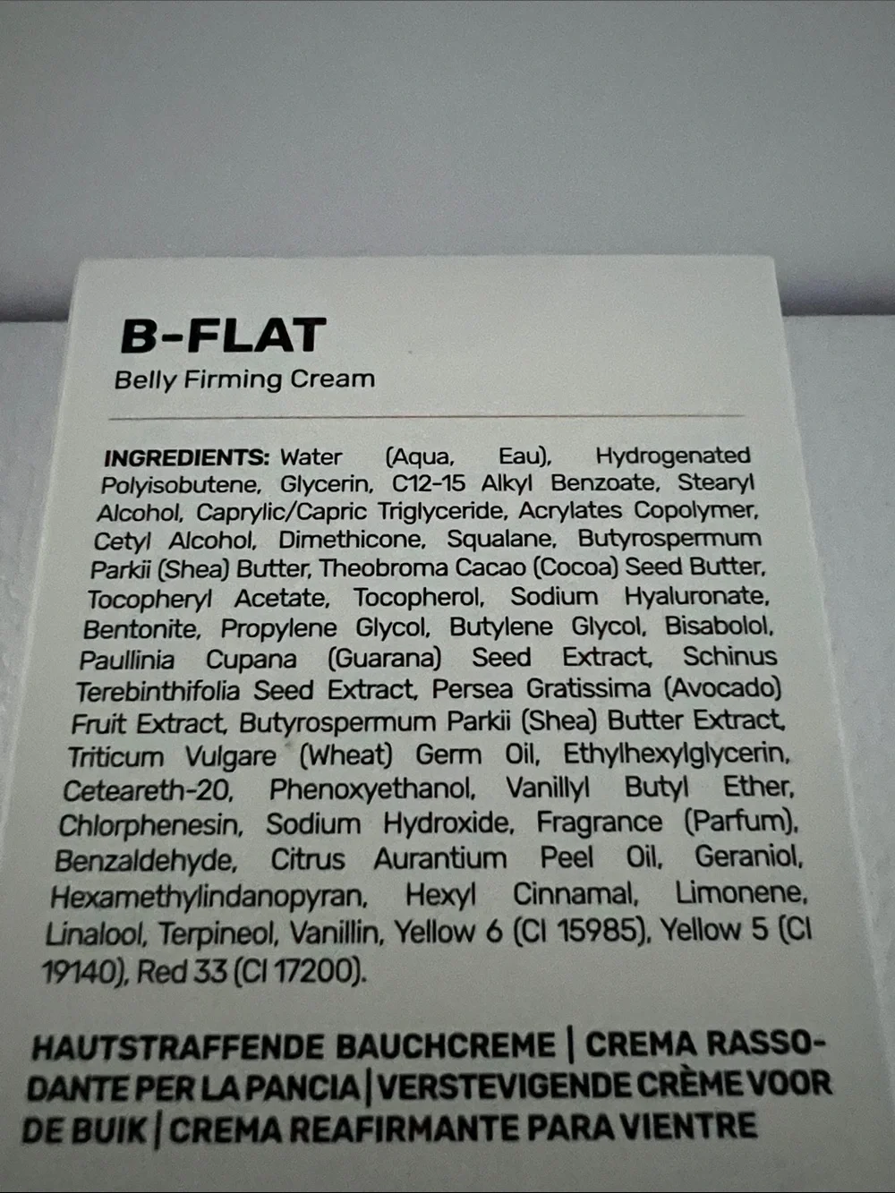 Maelys B-FLAT Belly Firming Cream
